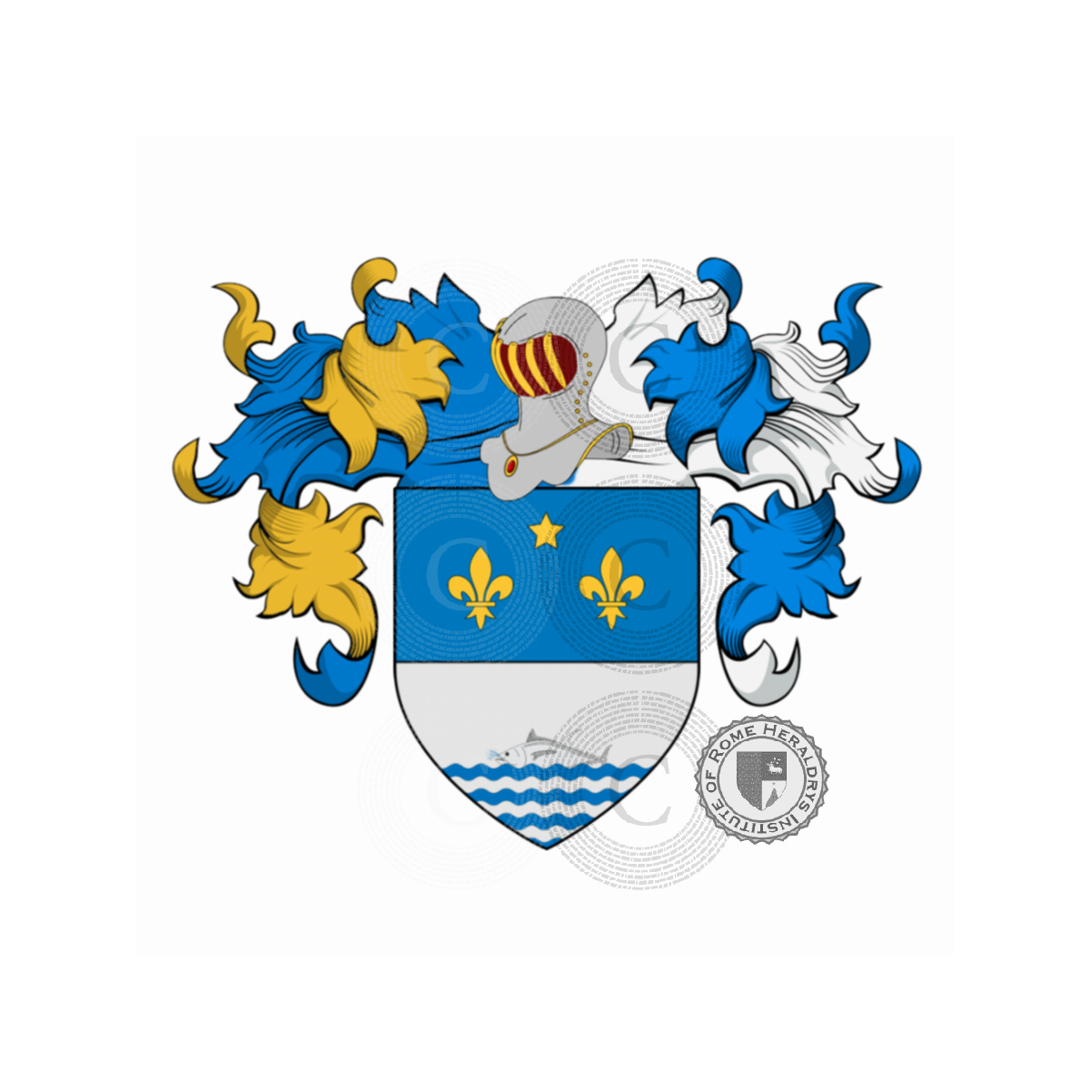 Coat of arms of familyToninetti, Toninelli,Toninello,Toninetto