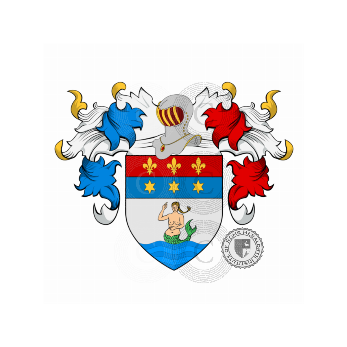 Wappen der FamilieSerena, la Serena,Sereno,Sirena