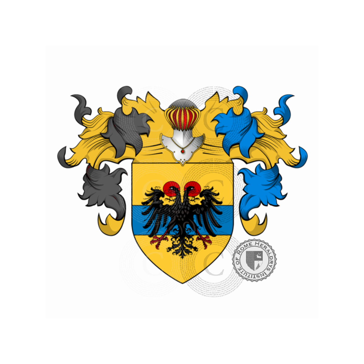 Coat of arms of familyPini, Chiavelli,Pini del Lion Bianco,Pini del Pino,Pini delle Stelle,Pini Palmerini