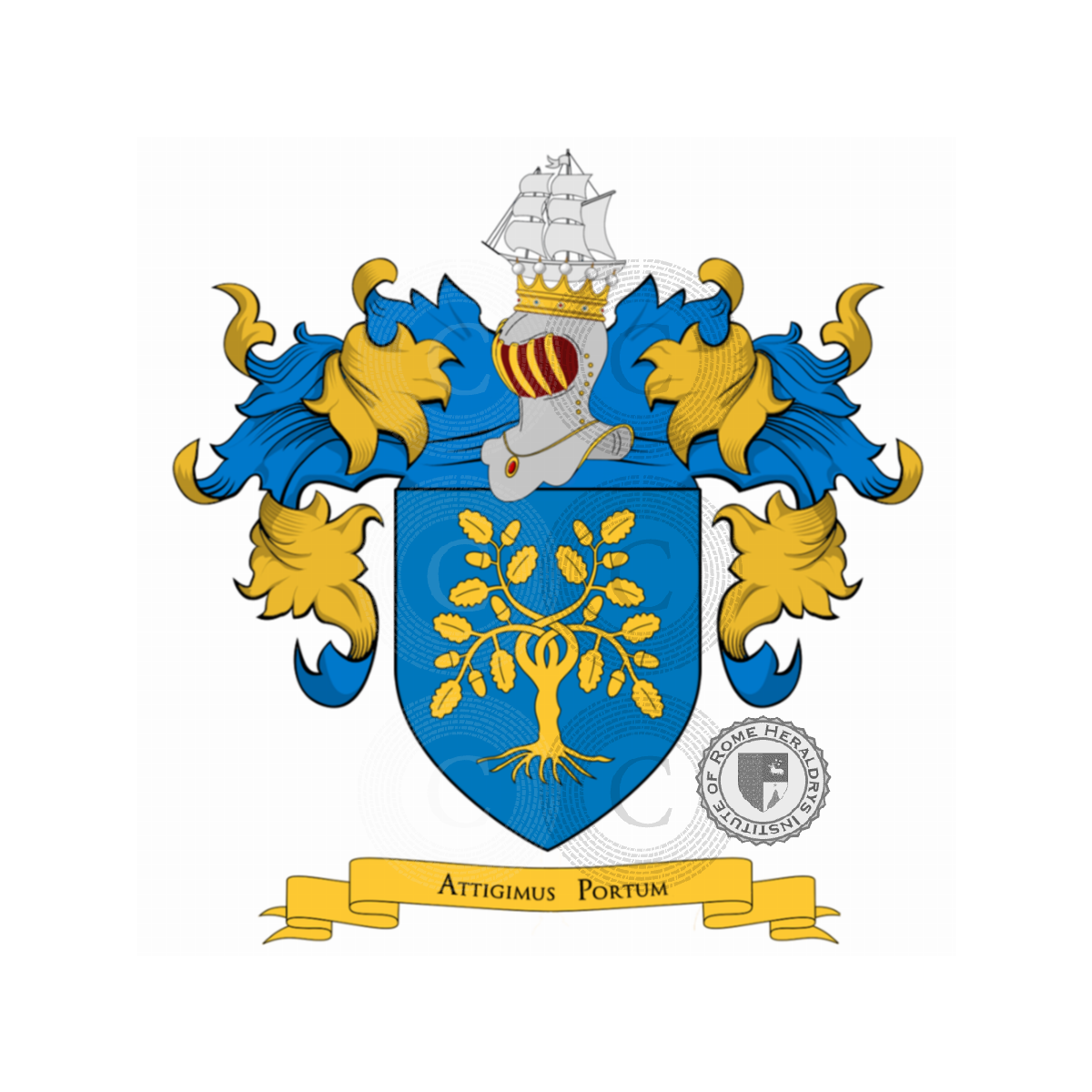 Coat of arms of familydella Rovere, dalla Rovere,della Rovere,Lalignami,Rovori,Vinovo