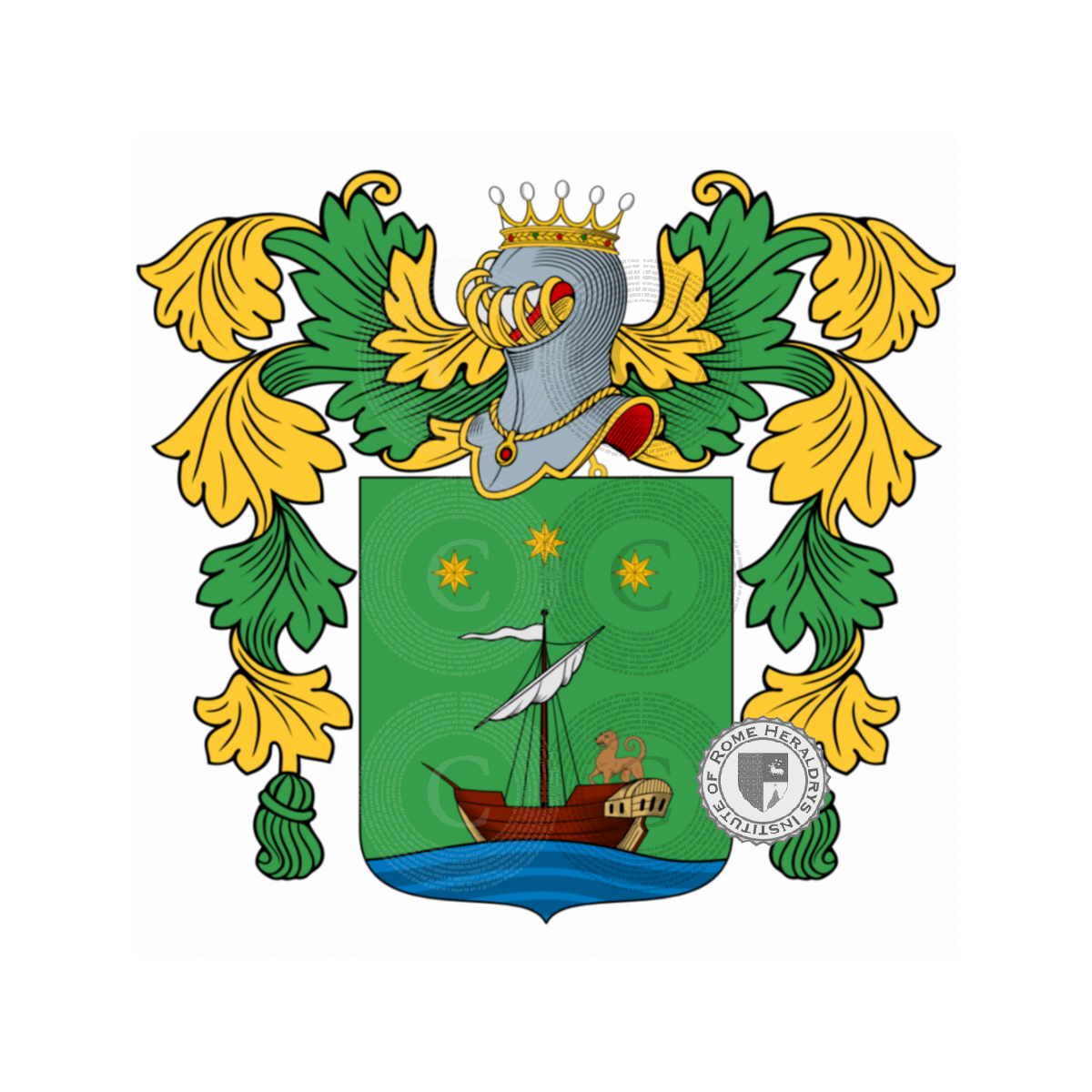 Wappen der FamilieMariotti, Mariotti,Pacca,Paccapeli,Paccapelli,Paccapello