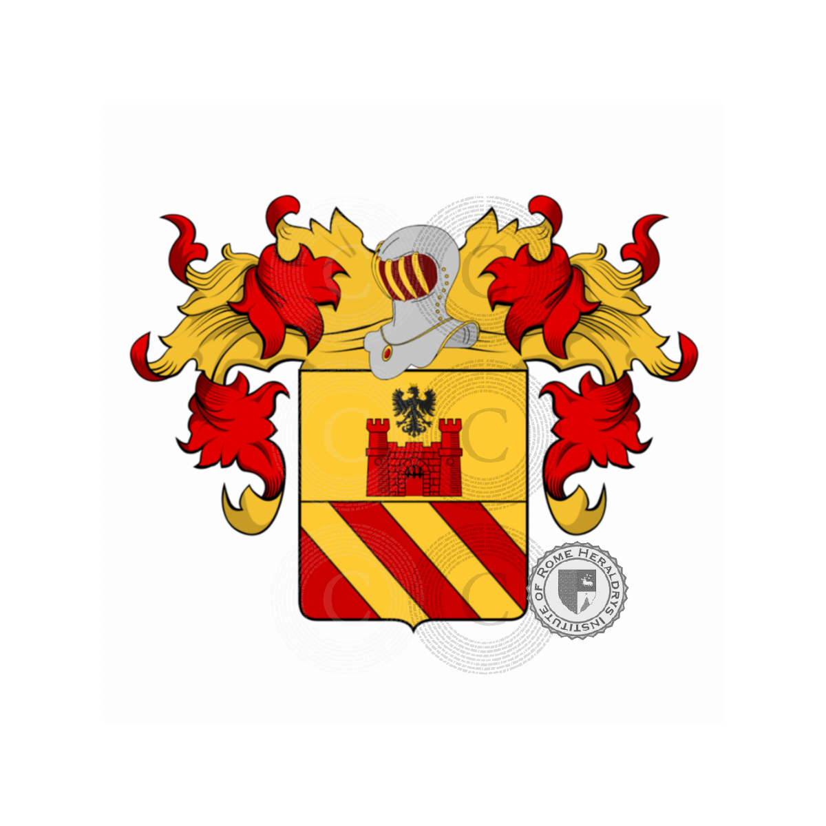 Escudo de la familiaArzago, Arzaga,Arzago,de Capitani d'Arzago