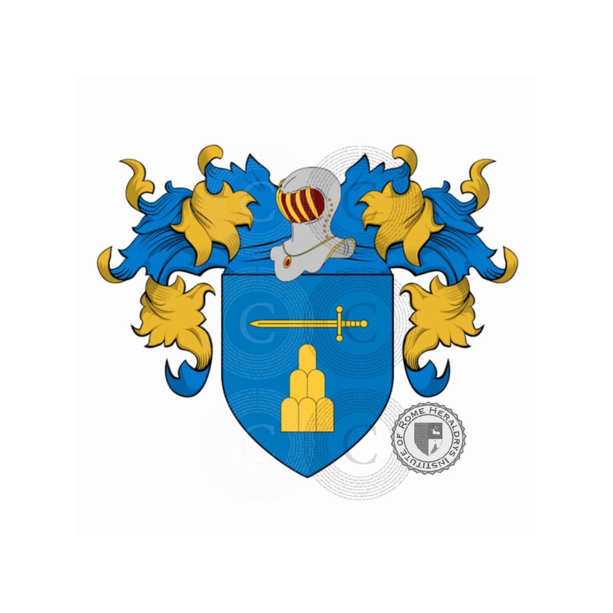 Coat of arms of familydella Robbia, della Robbia,Robbiano