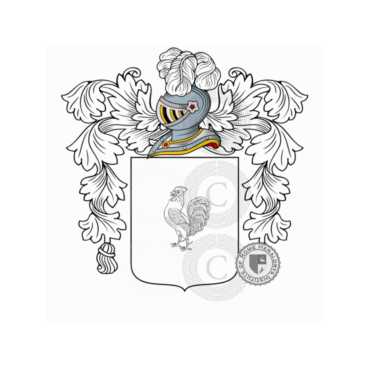 Wappen der FamiliePandolfi, Pandolfo,Pantolfi