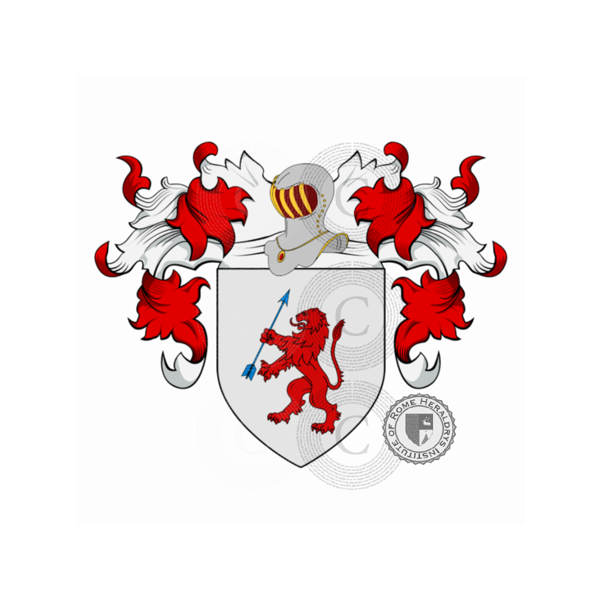 Escudo de la familiaCecchi, Cecchi del Cane,Cecchi del Drago,Cecchi delle Ruote,Cecchi Toldi