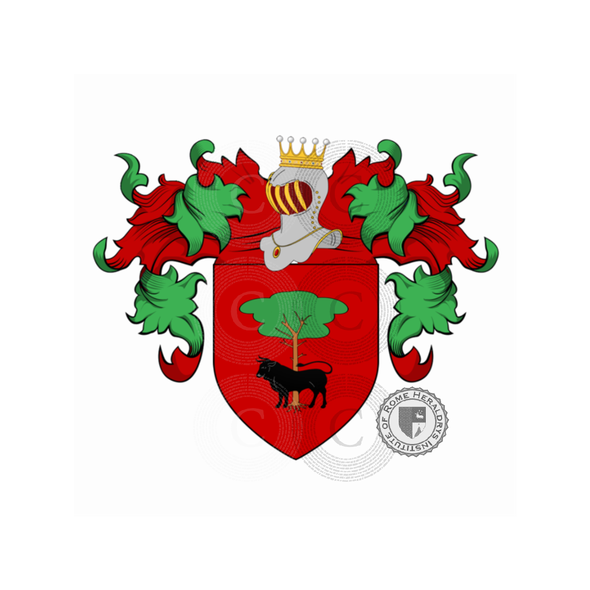 Coat of arms of familyGoretti, Flamini,Goretti