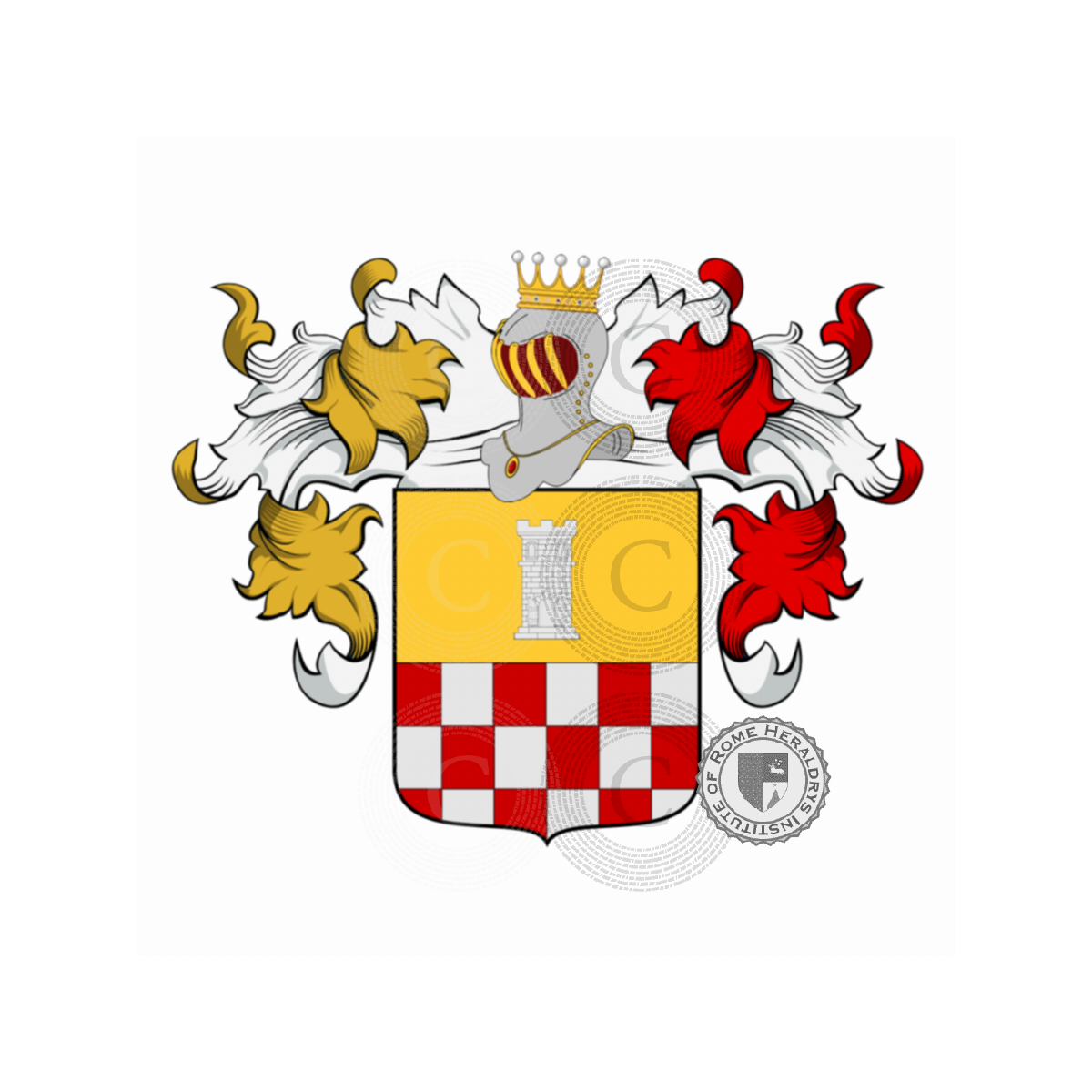 Wappen der FamiliePorta, Alimenti della Porta,de la Porta de S.Urso,de la Porte,de Quart,della Porta,della Porta de Carli,Portis