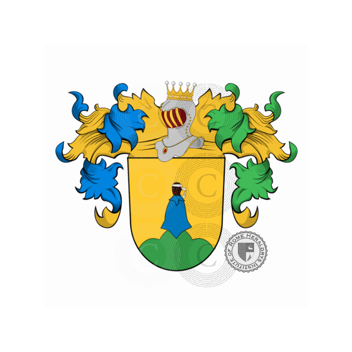 Escudo de la familiaMorhart, Morhardt,Morhart d'Offenwang