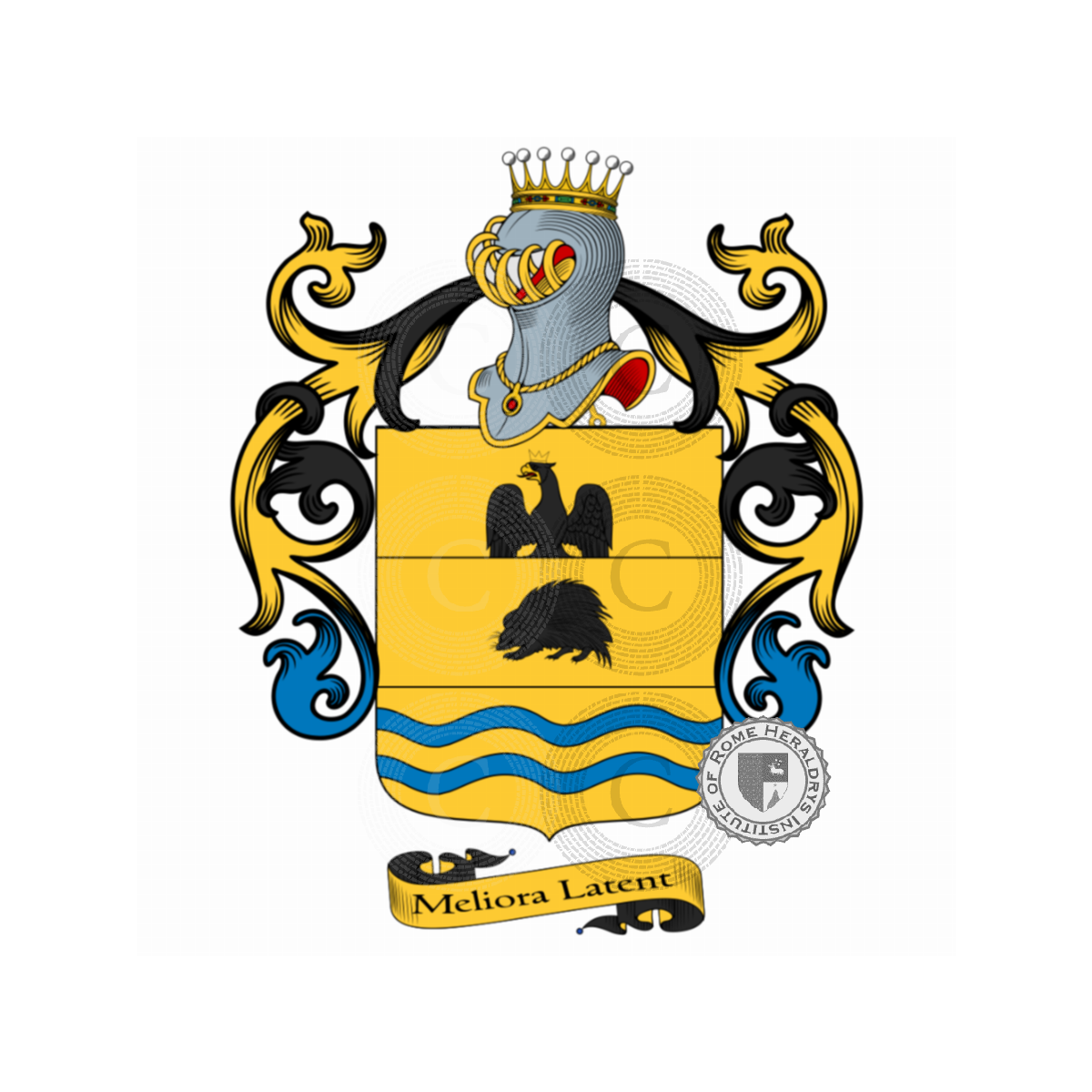 Wappen der FamilieRizzo, del Riccio delle Ruote,Riccio,Rizzi,Rizzo