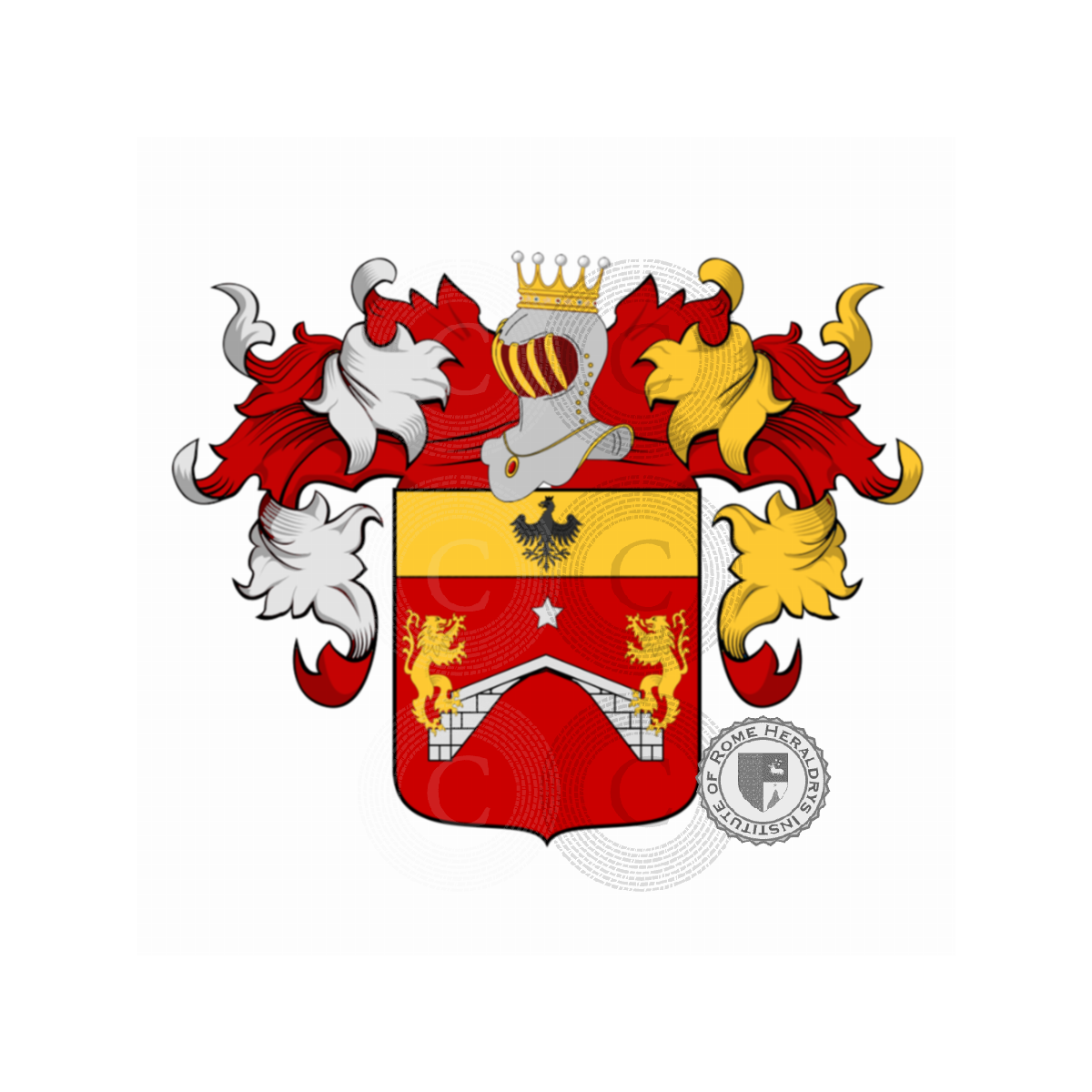Coat of arms of familyPonti, da Ponti,de Ponti,delli Ponti