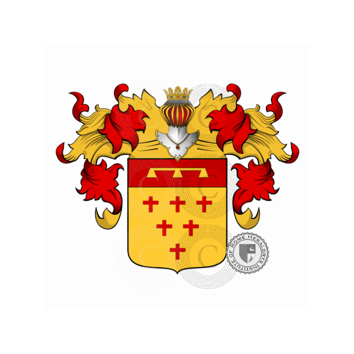 Coat of arms of familyRoggiero, de Ruggiero,Rogeiro,Roggiero