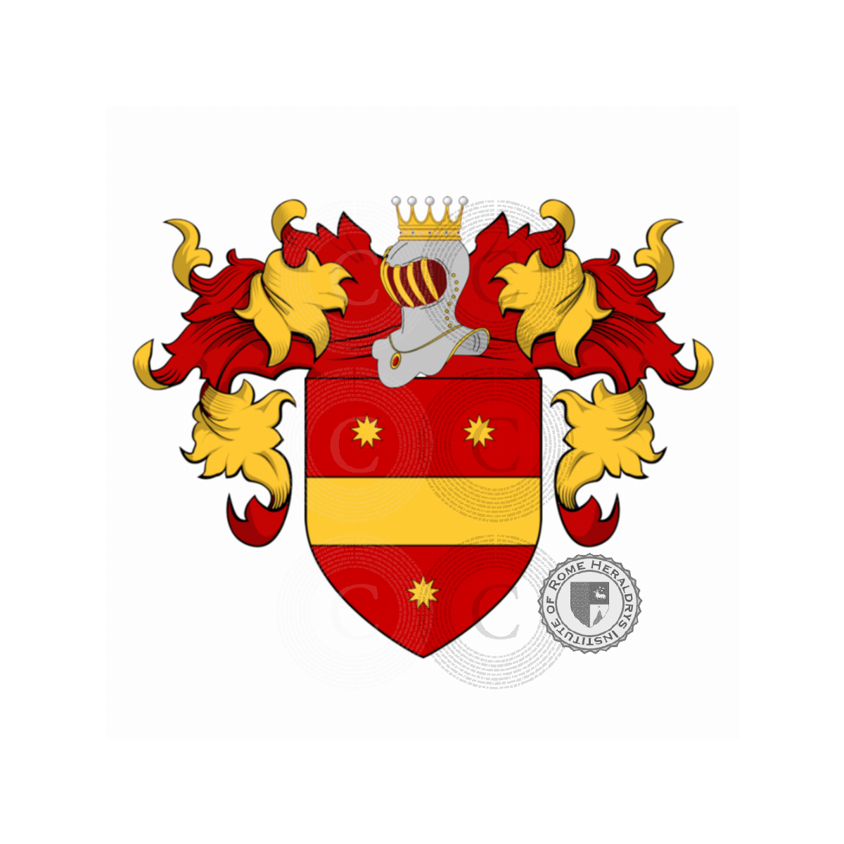 Coat of arms of familyMinucci, Minnucci,Minucciani,Minuccio