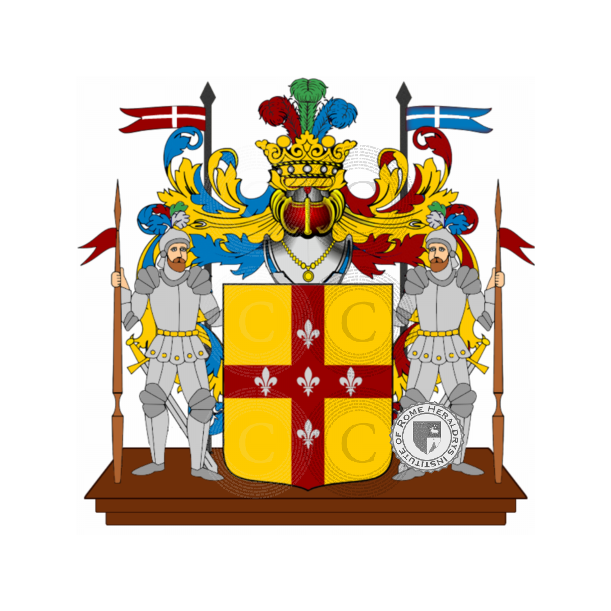 Escudo de la familiaAlagna, Alagna (d'),Alagno,Alanea (d'),Calagna,Calagno