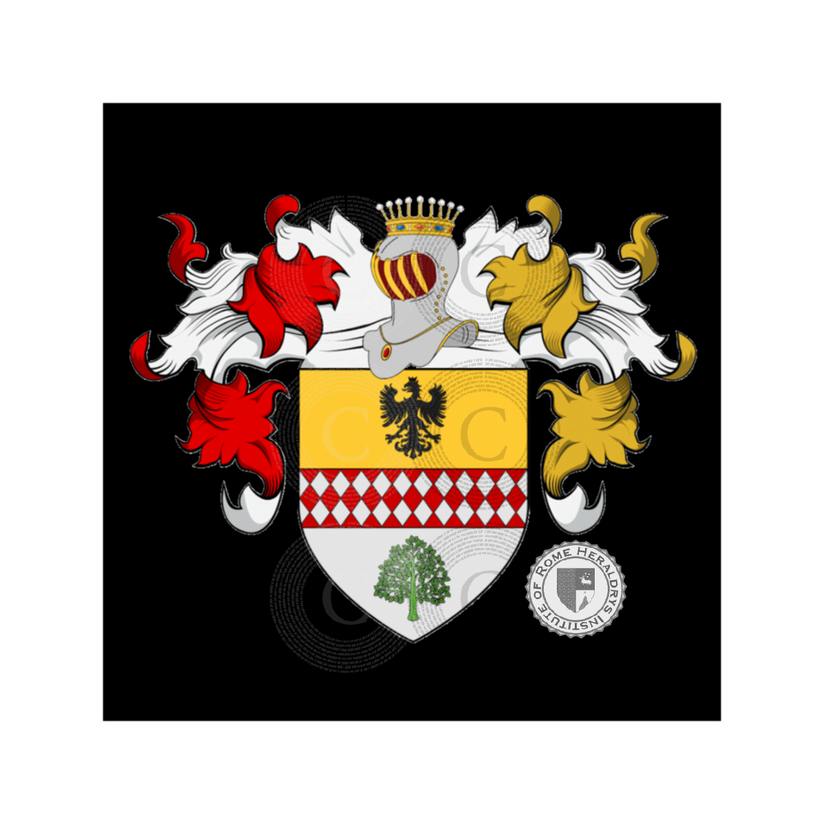 Coat of arms of familyOlmo, Olmi,Olmo