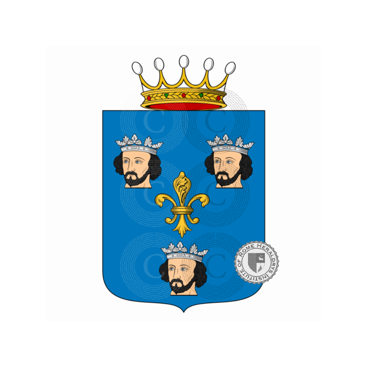 Coat of arms of familySanti o de Sanctis, da Pozzolatico,de Sanctis,di Santo,Sante,Santi dalle Capanne,Santo