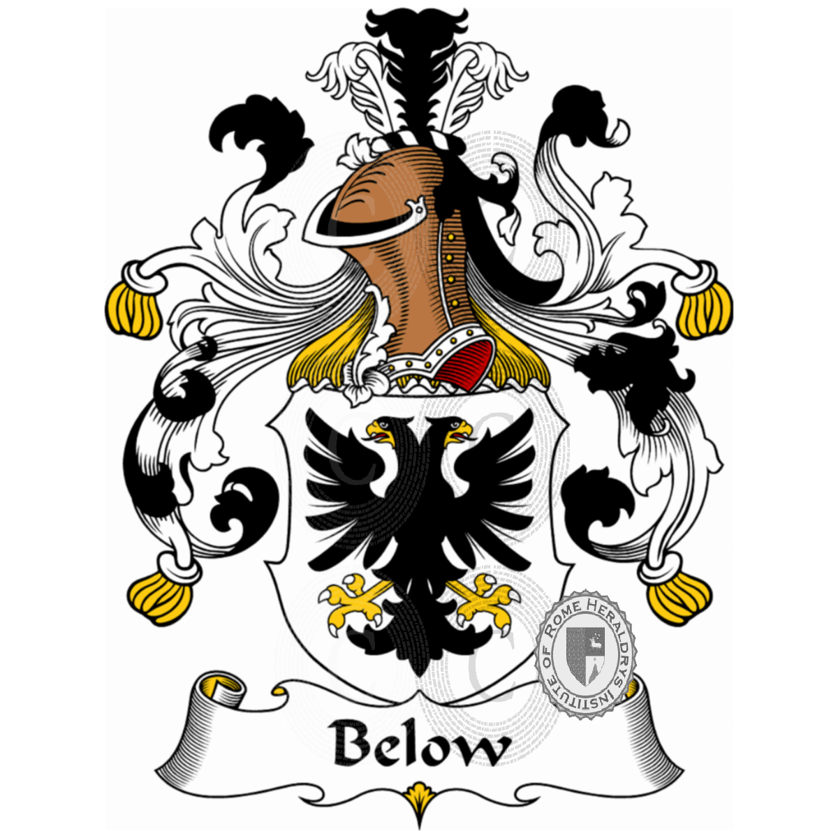 Coat of arms of familyBelow