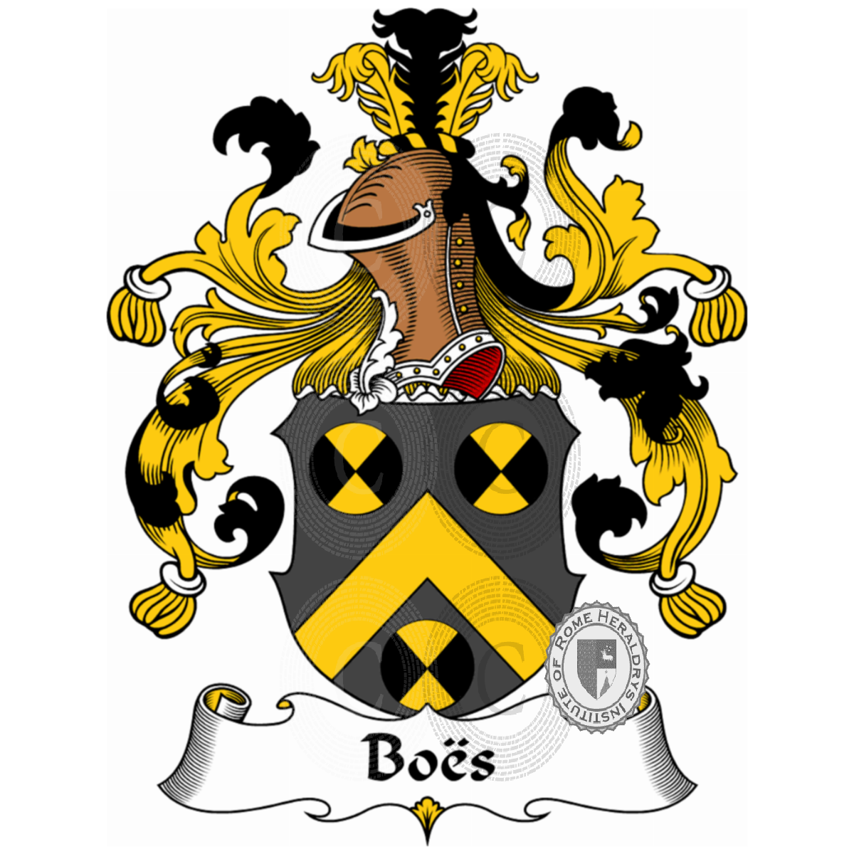 Coat of arms of familyBoës