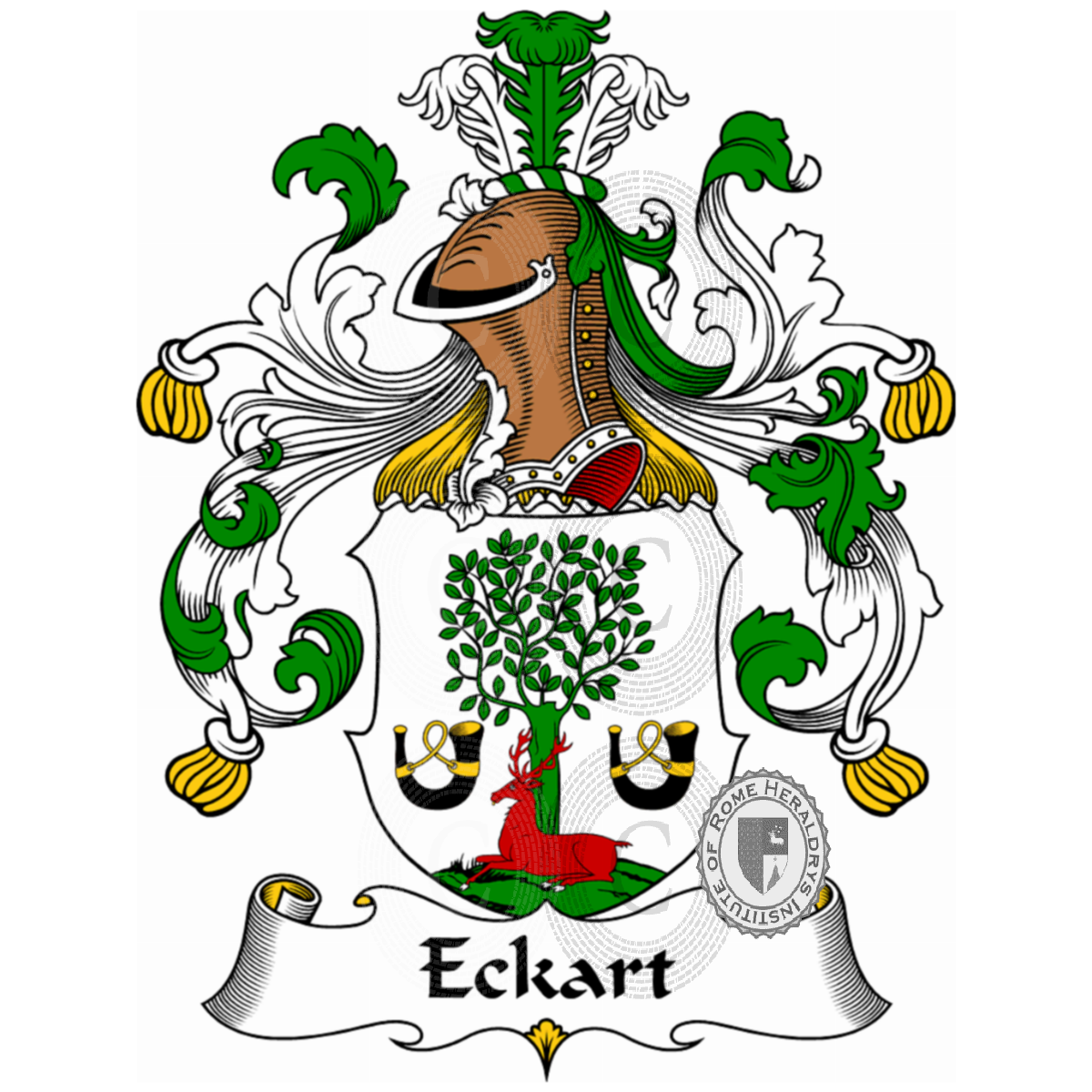 Escudo de la familiaEckart, Ecgehardi,Ekkehart