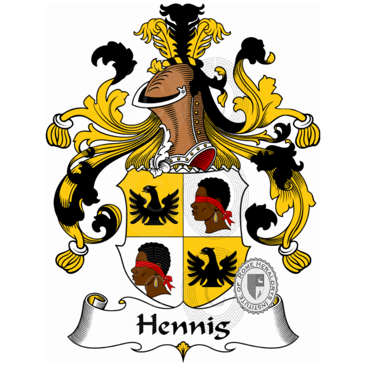 Escudo de la familiaHennig, Hennig de Hennisky