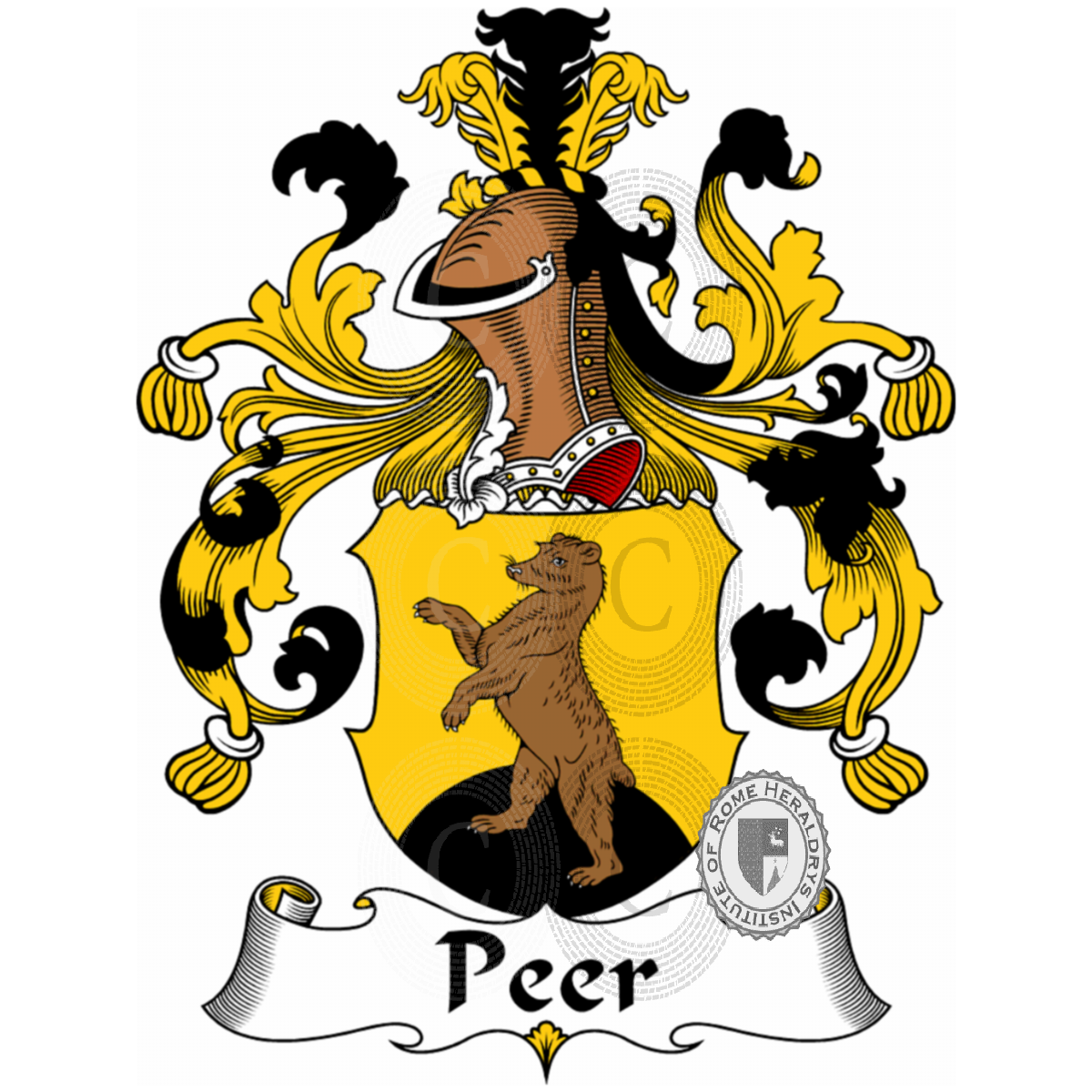 Coat of arms of familyPeer