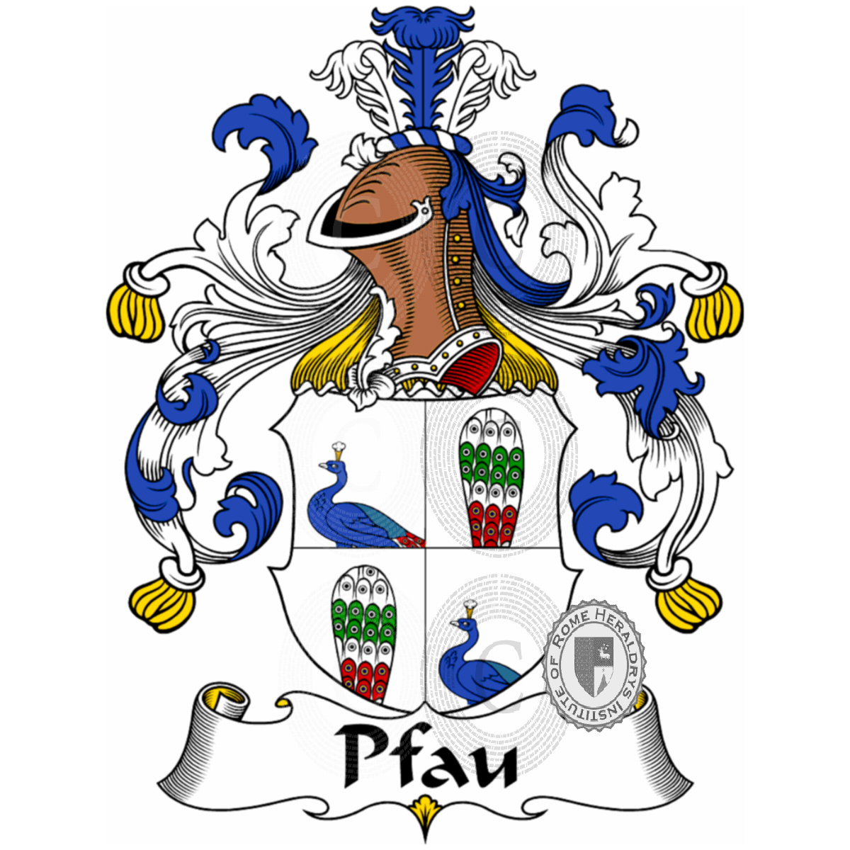 Coat of arms of familyPfau