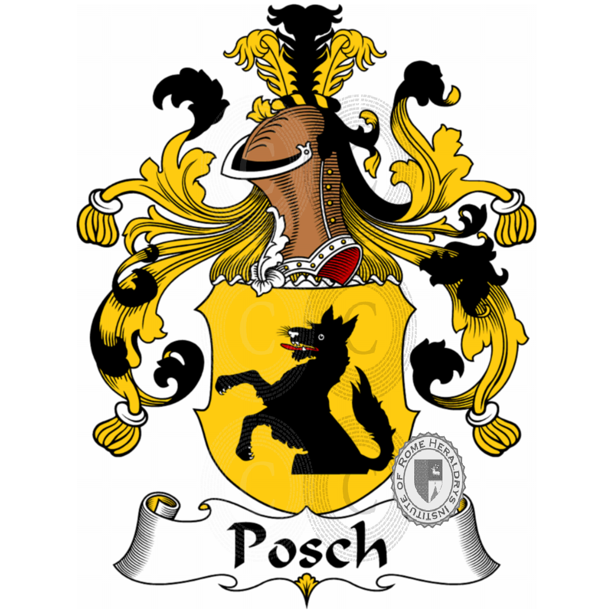 Escudo de la familiaPosch
