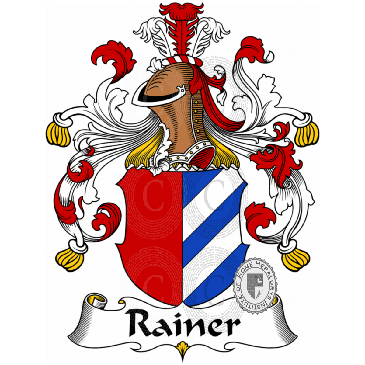 Coat of arms of familyRainer, Amrain,Rain