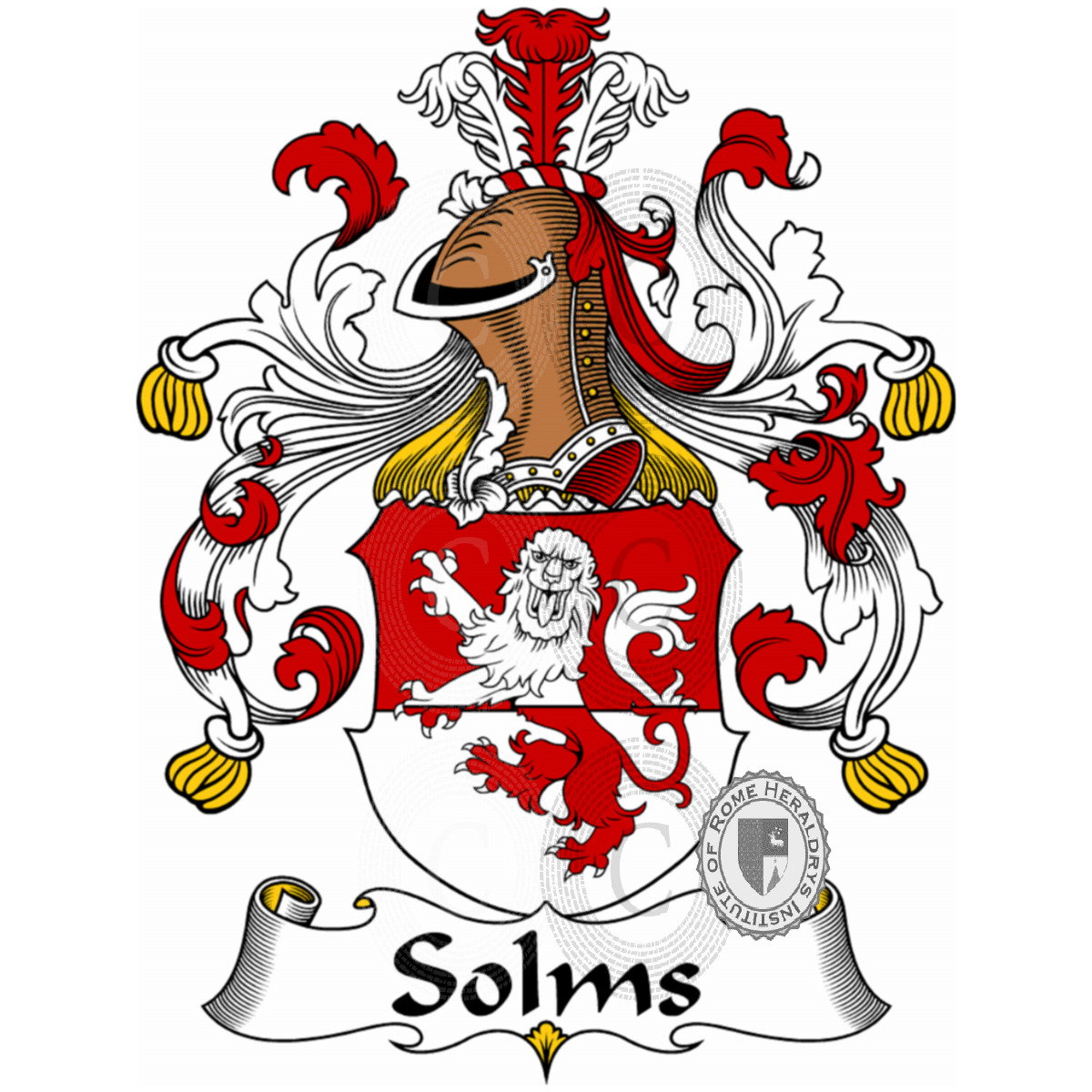 Escudo de la familiaSolms