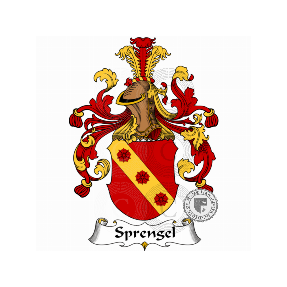 Escudo de la familiaSprengel, Sprenger