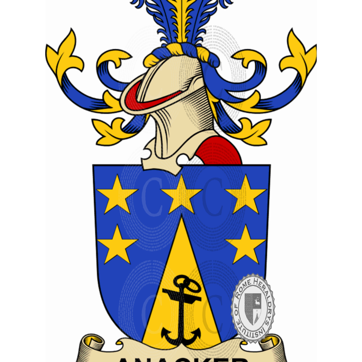 Coat of arms of familyAnacker