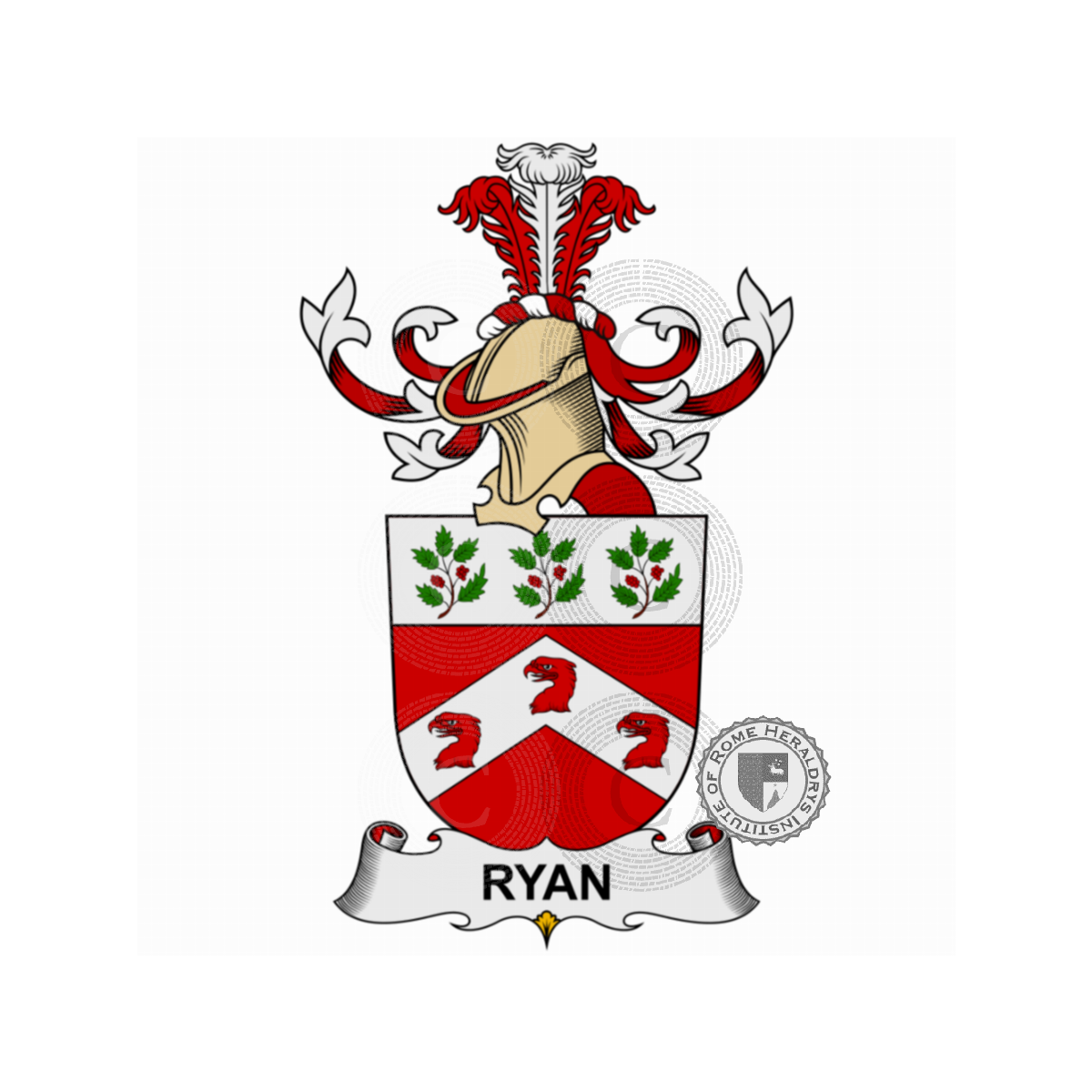 Coat of arms of familyRyan, O'Ryan