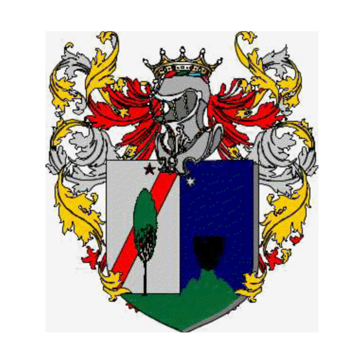 Wappen der FamilieDelli Santi Cimaglia Gonzaga
