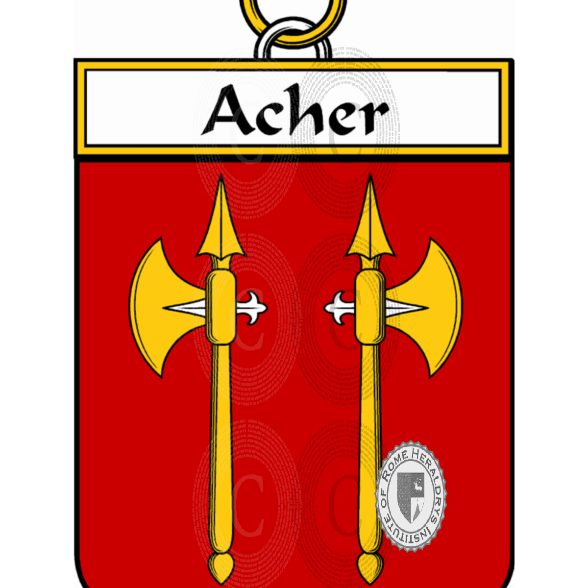 Coat of arms of familyAcher