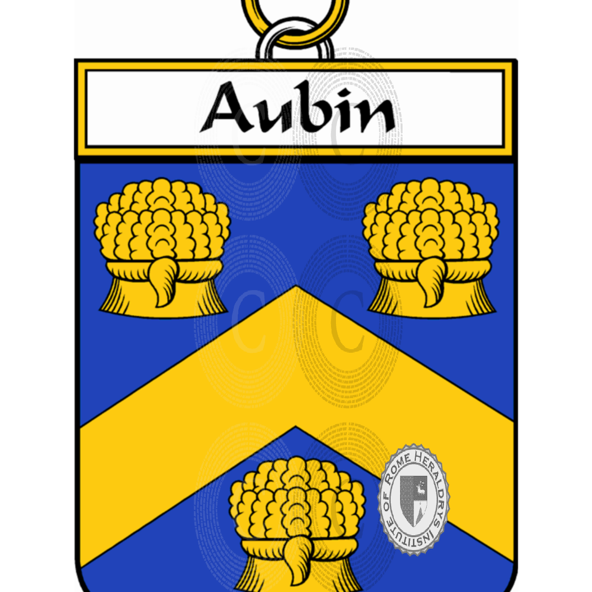 Escudo de la familiaAubin