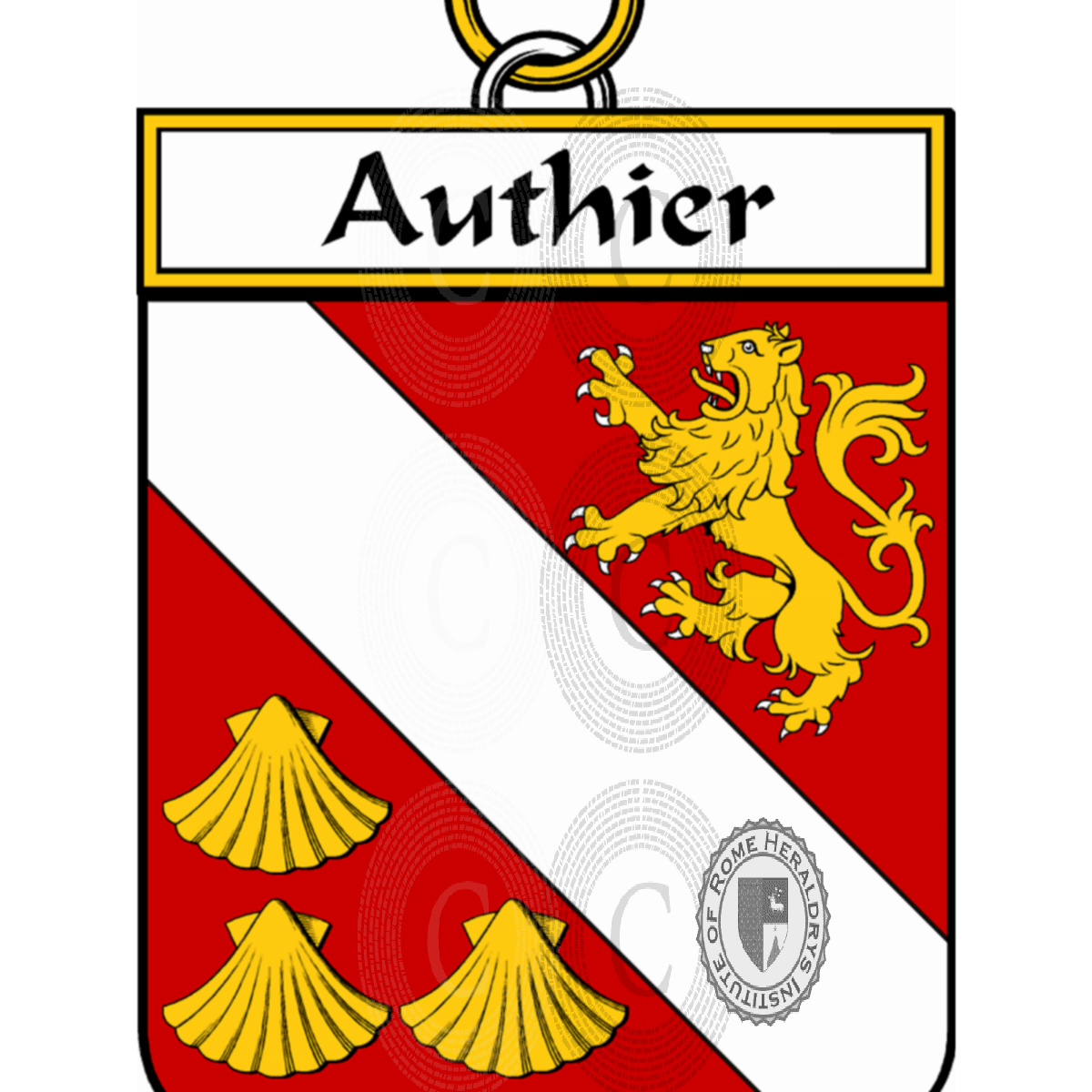 Escudo de la familiaAuthier