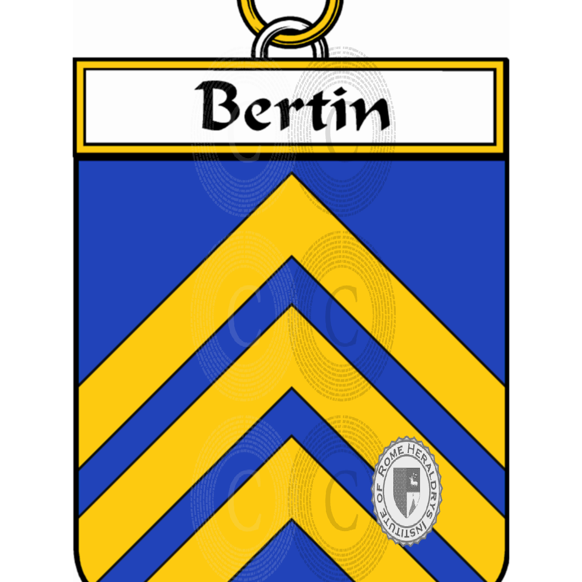 Escudo de la familiaBertin