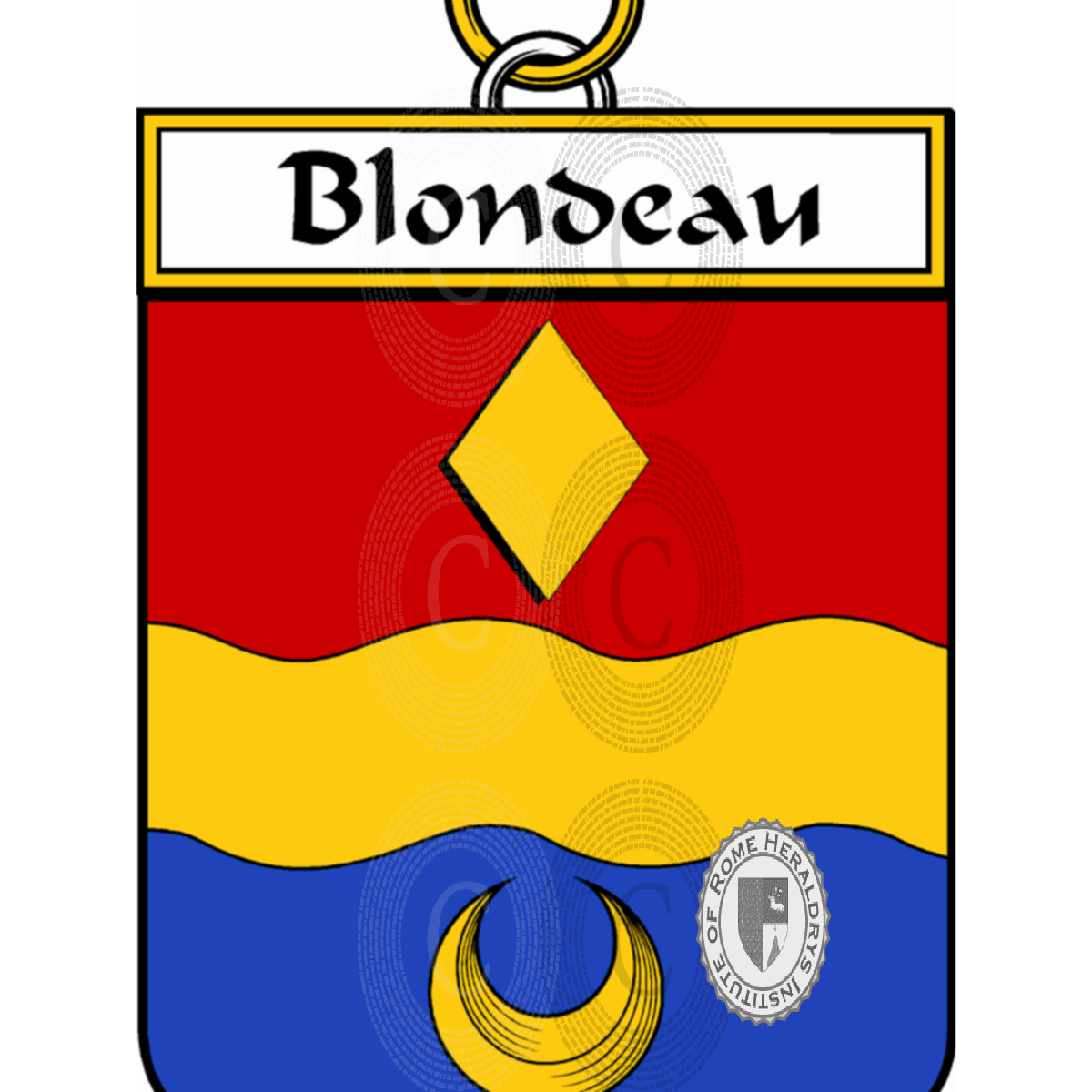 Coat of arms of familyBlondeau
