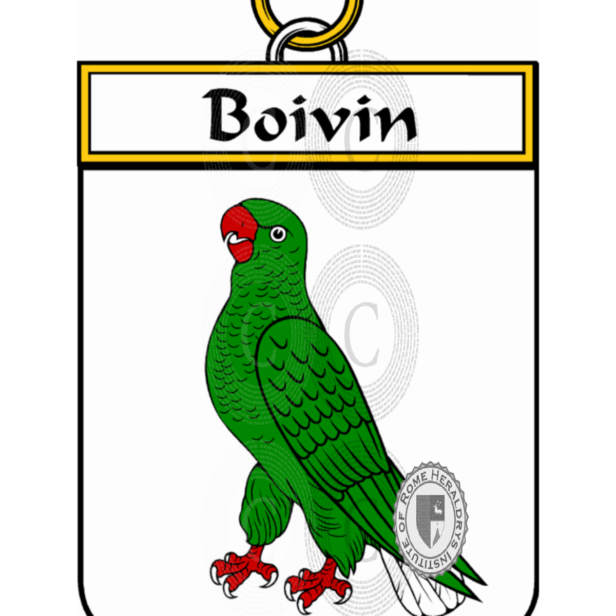 Escudo de la familiaBoivin