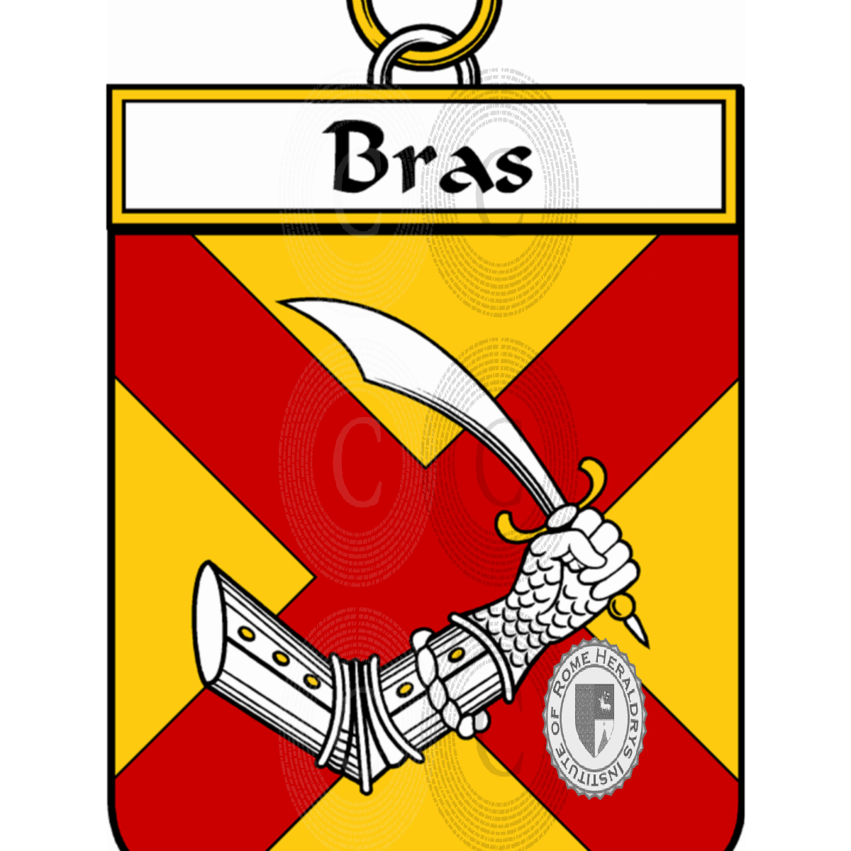 Coat of arms of familyBras
