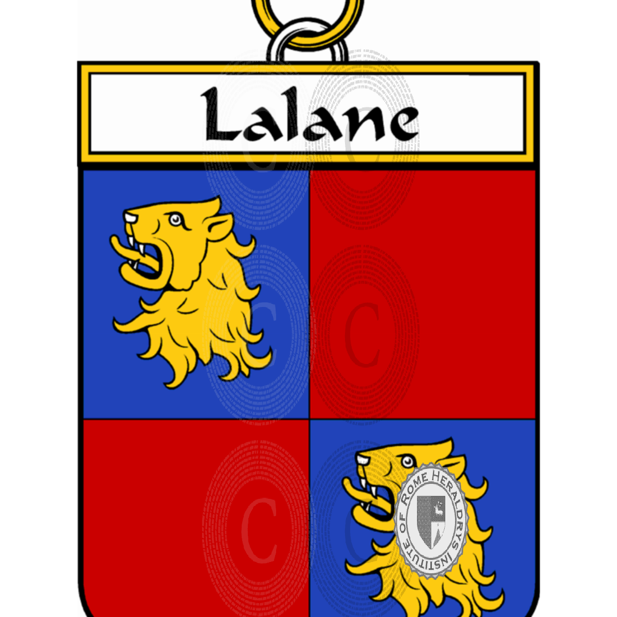 Escudo de la familiaLalane