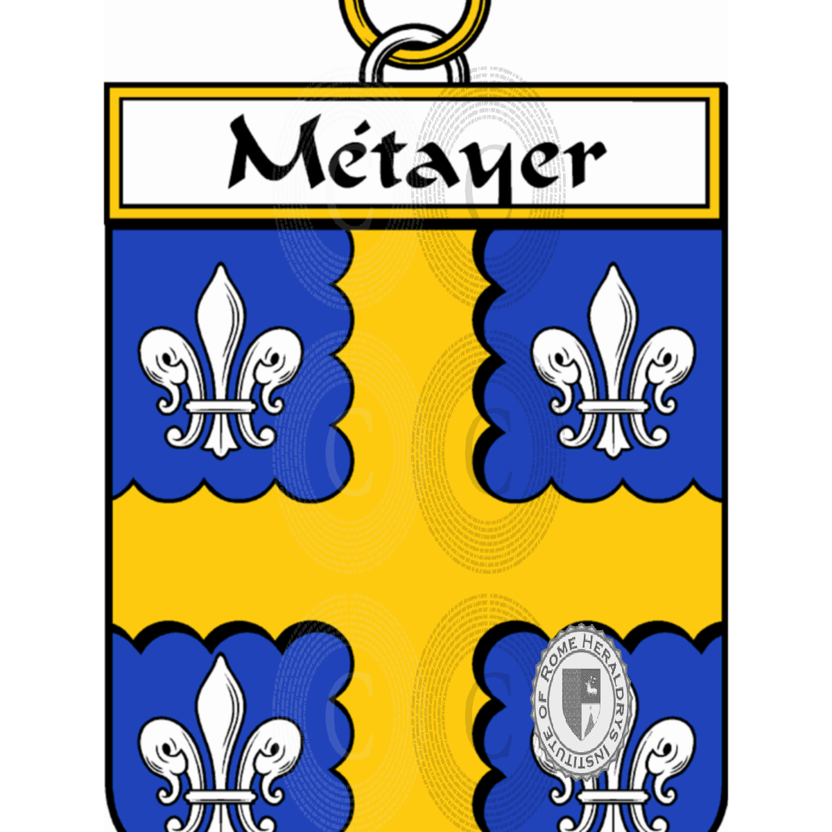 Escudo de la familiaMétayer