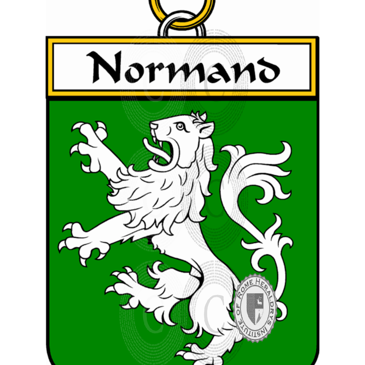 Brasão da famíliale Normand, le Normand