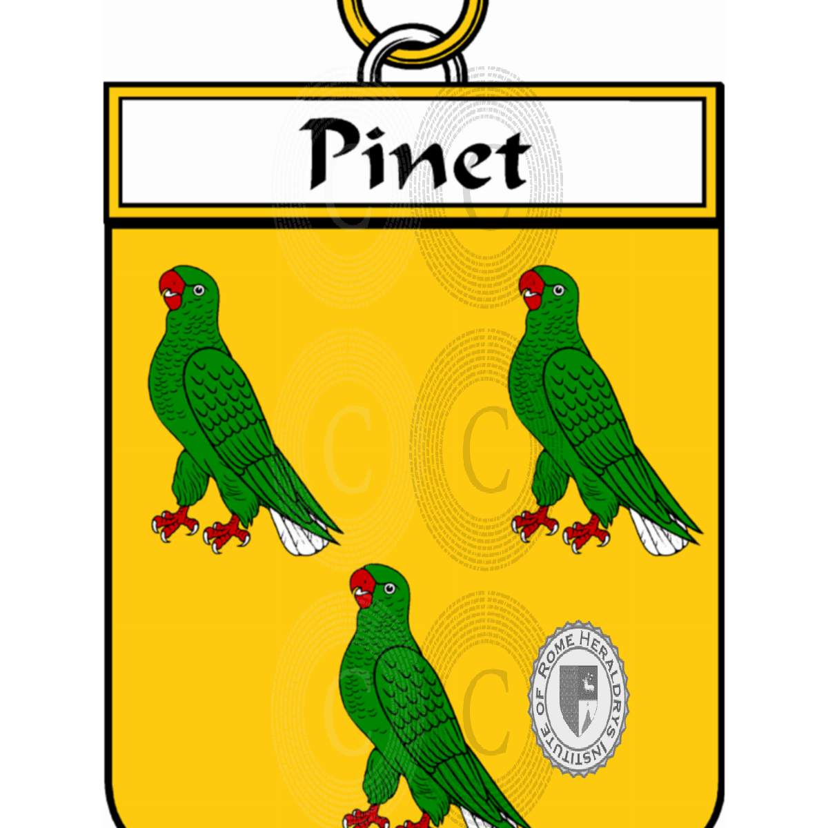 Escudo de la familiaPinet