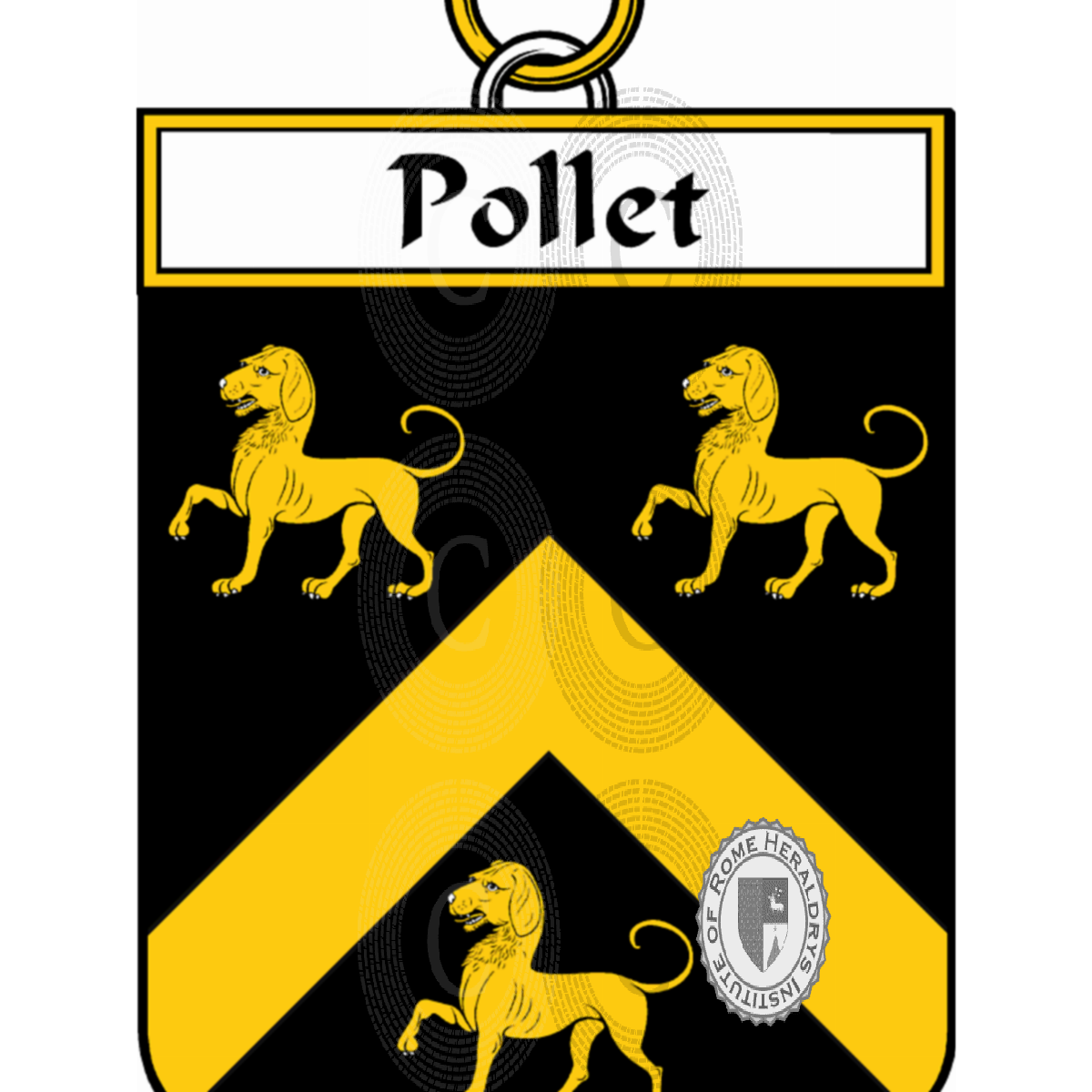 Escudo de la familiaPollet