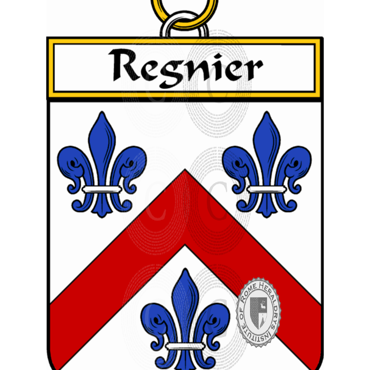 Escudo de la familiaRegnier