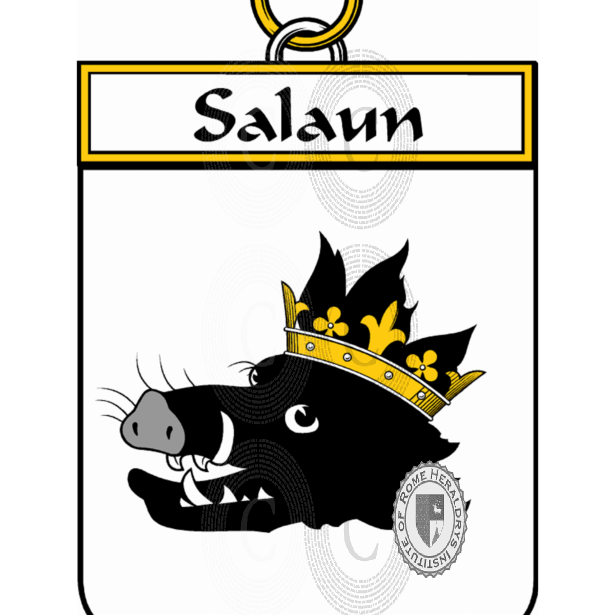 Escudo de la familiaSalaun