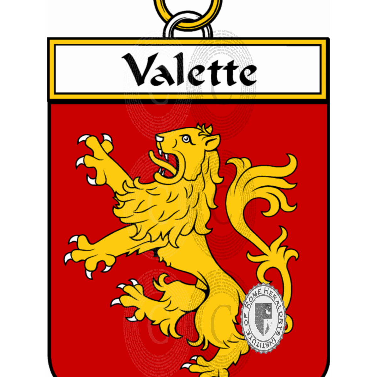 Escudo de la familiaValette