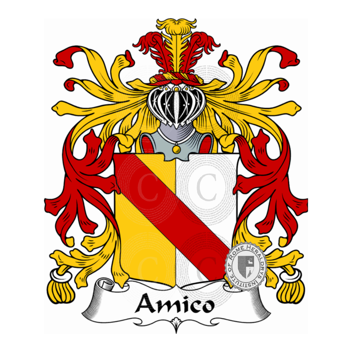 Coat of arms of familyAmico, d'Amico,dell'Amico
