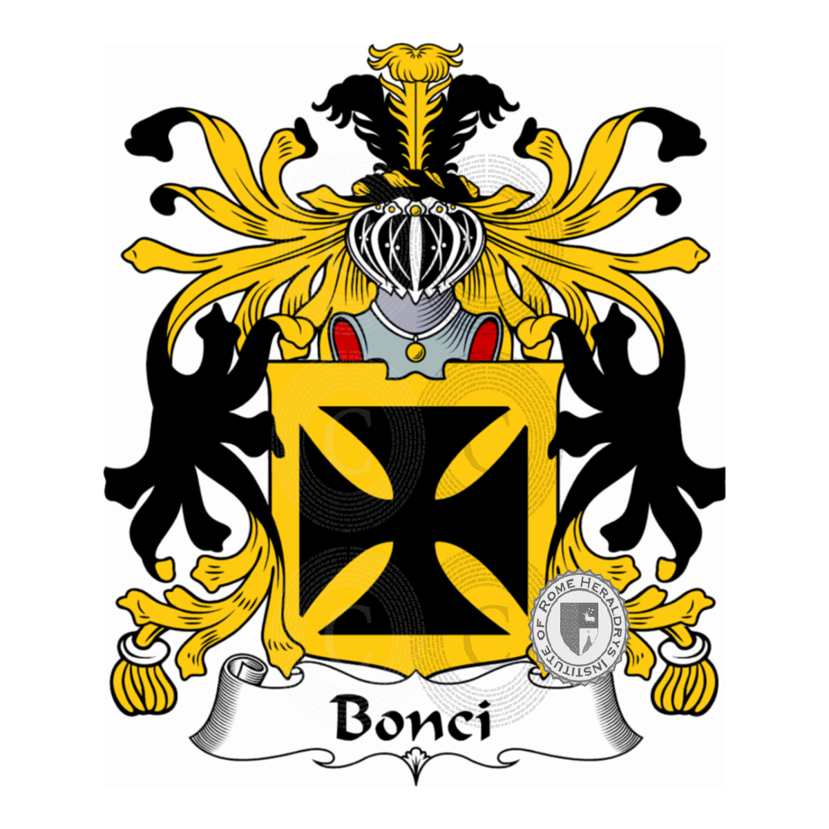 Escudo de la familiaBonci, Conci