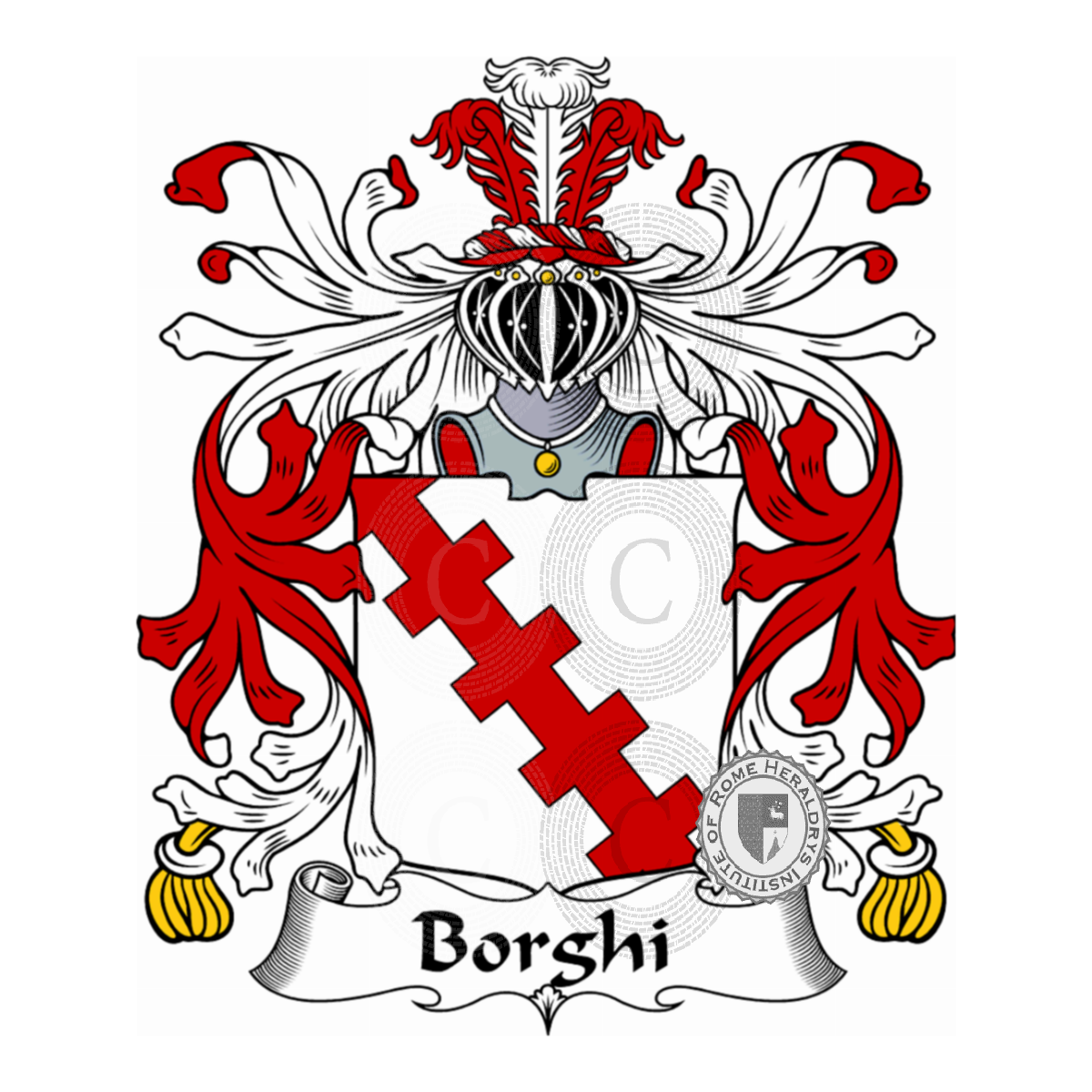 Escudo de la familiaBorghi, Borgo